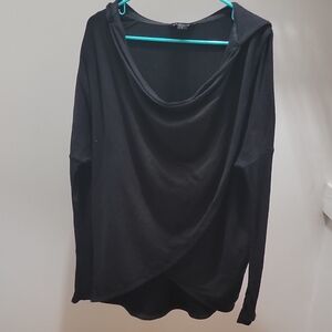 Athleta Black Cowl Neck Sweatshirt